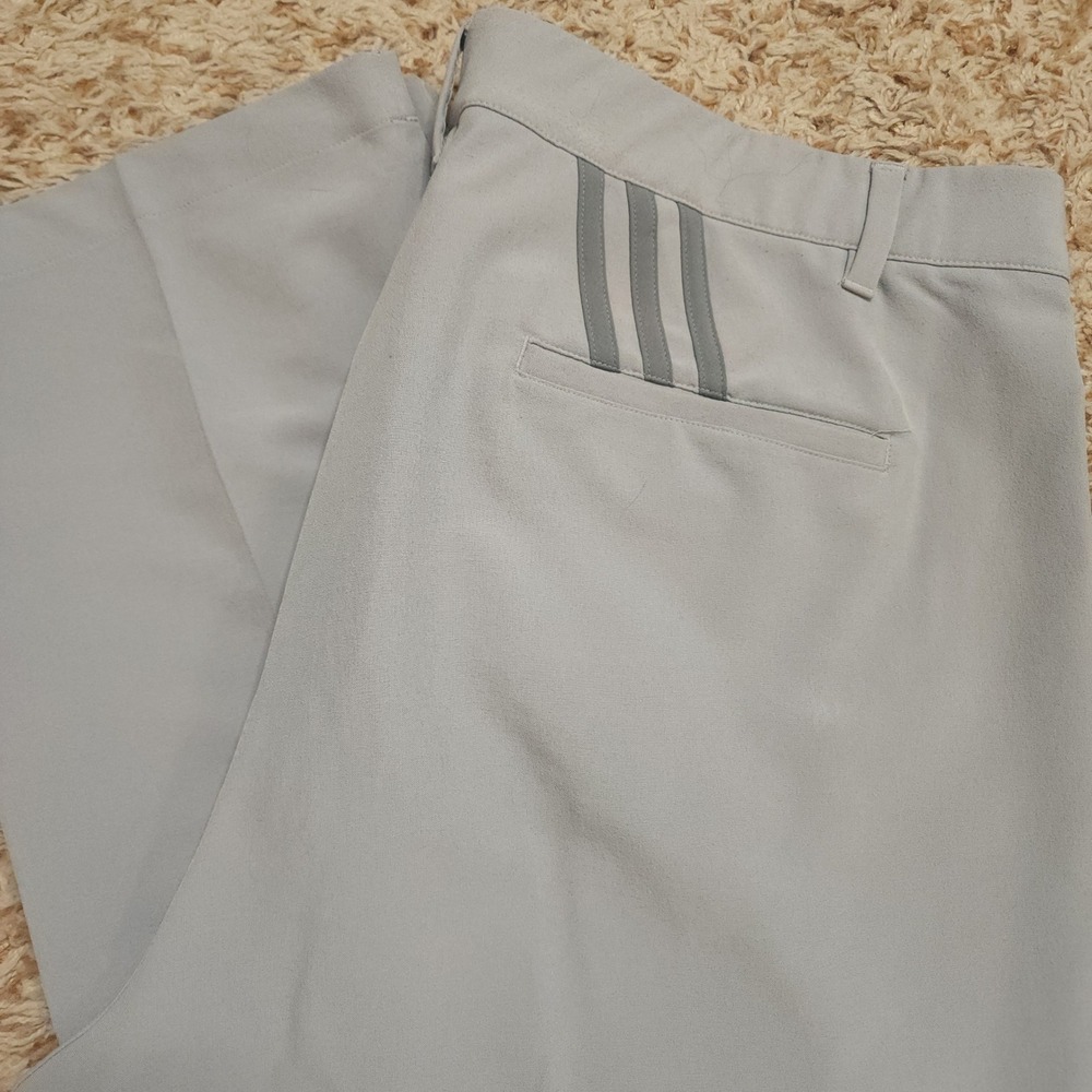 Adidas Golf Pants Mens 38x30 Gray Ultimate365 Stretch Straight Leg Athletic - Picture 1 of 11